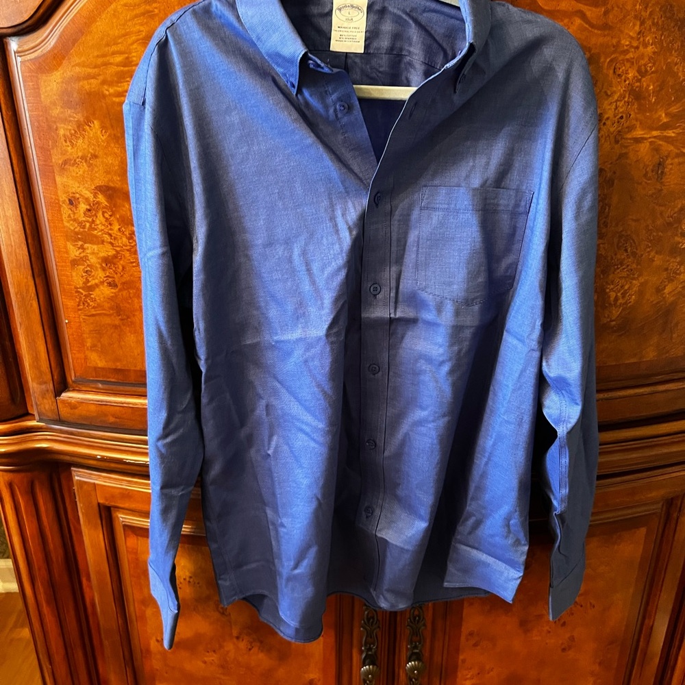 Blue Button-Up Shirt